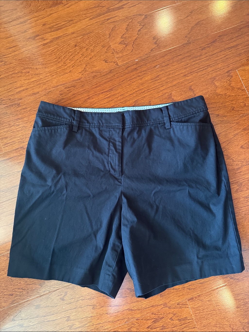 Talbots Black Mid-Rise Bermuda Shorts